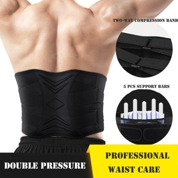 waist support adjustable spine belt weightlifting fitness yoga breathable gym lumbar back supporter protection for sports, Black;gray
waist support adjustable spine belt weightlifting fitness yoga breathable gym lumbar back supporter protection for sports, Black;gray