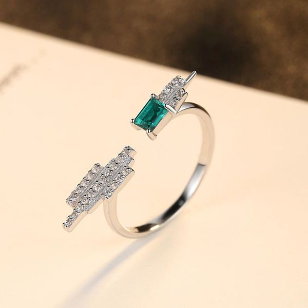 cluster rings fashion 925 solid sterling silver emerald gemstone wedding engagement diamonds opening ring fine jewelry wholesale, Golden;silver
cluster rings fashion 925 solid sterling silver emerald gemstone wedding engagement diamonds opening ring fine jewelry wholesale, Golden;silver
