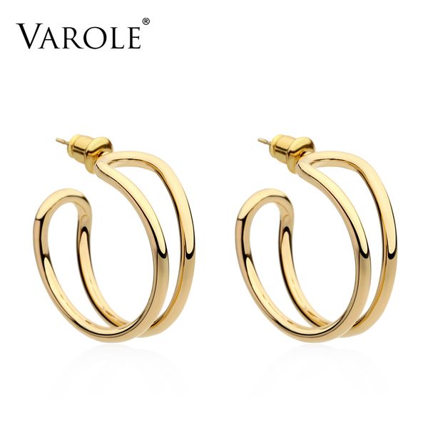 varole elegant "c" shape hoop earrings gold color circle earrings fashion jewelry for women brinco pendientes oorbellen
varole elegant "c" shape hoop earrings gold color circle earrings fashion jewelry for women brinco pendientes oorbellen