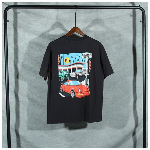 2021 new american fashion men's gallery dept high street retro painted car printed cotton worn short sleeve t-shirt taiz, White;black
2021 new american fashion men's gallery dept high street retro painted car printed cotton worn short sleeve t-shirt taiz, White;black