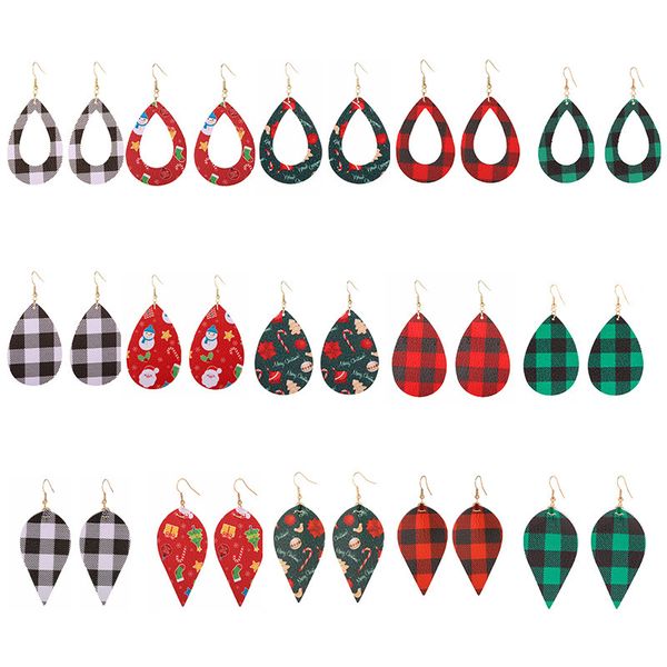 christmas red plaid water drop earrings christmas tree elderly snowman elk leather earrings, Golden
christmas red plaid water drop earrings christmas tree elderly snowman elk leather earrings, Golden