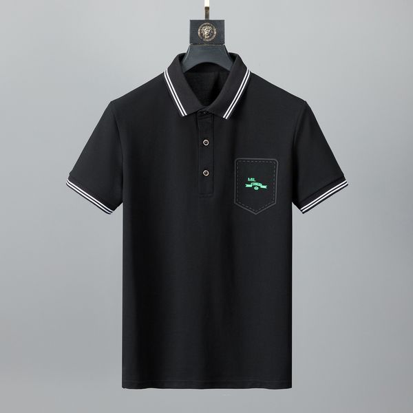 men polo brand mens polos designers high-end pocket t shirt summer fashion breathable short-sleeved lapel solid triangle classiccasual embro, White;black
men polo brand mens polos designers high-end pocket t shirt summer fashion breathable short-sleeved lapel solid triangle classiccasual embro, White;black