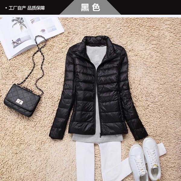 plus size 5xl 6xl brand 90% white duck down ultra light jackets women autumn winter down jacket coat female zip pocket parkas 201125, Black
plus size 5xl 6xl brand 90% white duck down ultra light jackets women autumn winter down jacket coat female zip pocket parkas 201125, Black