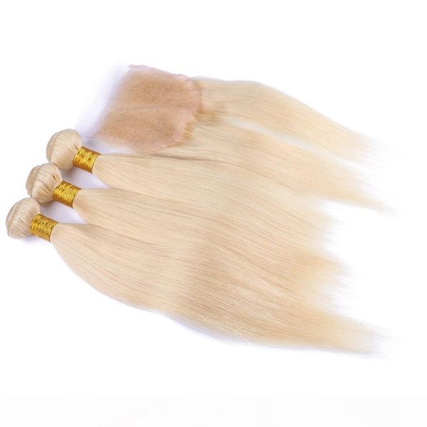 613 blonde indian virgin human straight hair with closure 9a indian blonde virgin hair 3bundles with straight 4x4 lace closure, Black
613 blonde indian virgin human straight hair with closure 9a indian blonde virgin hair 3bundles with straight 4x4 lace closure, Black