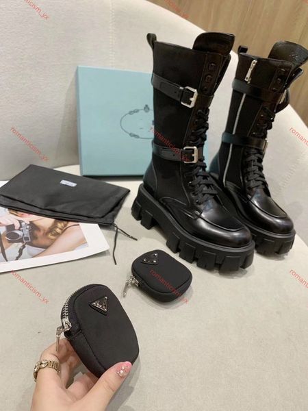 the latest original style prabrands fashion martin boots ladies double pocket bag muffin platform ankle boots mid-tube rider boots, Black;grey
the latest original style prabrands fashion martin boots ladies double pocket bag muffin platform ankle boots mid-tube rider boots, Black;grey