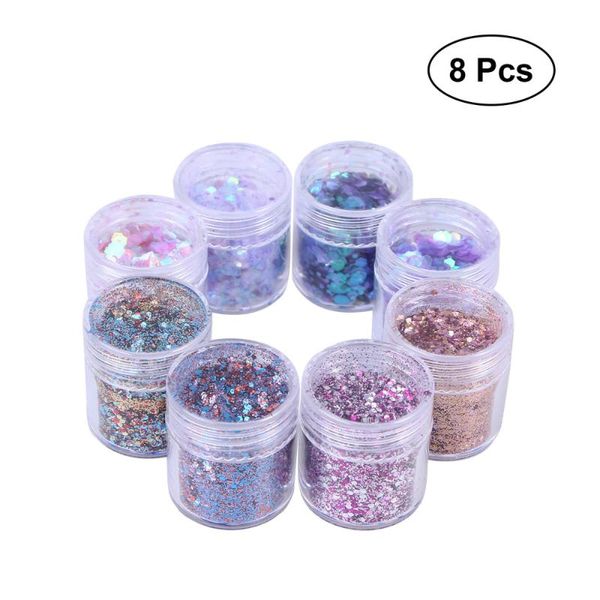 nail glitter 8pcs 10ml art powder set mixed pigment kit shiny sequins, Silver;gold
nail glitter 8pcs 10ml art powder set mixed pigment kit shiny sequins, Silver;gold