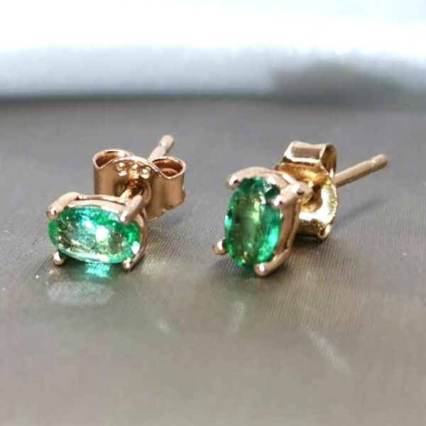 stud 5*3mm real emerald earrings women authentic gemstone jewelry rose gold color cost-effective sterling silver 925, Golden;silver
stud 5*3mm real emerald earrings women authentic gemstone jewelry rose gold color cost-effective sterling silver 925, Golden;silver