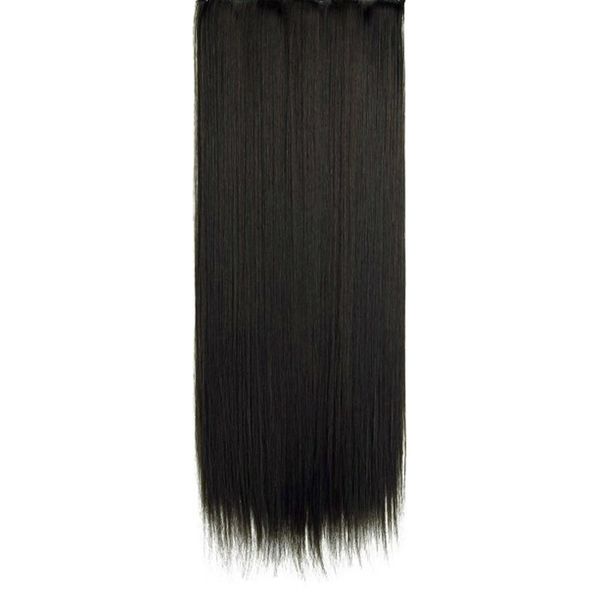 new fashion women five clip hair extension piece thickened straight hair curtain piece clip hair sale, Black
new fashion women five clip hair extension piece thickened straight hair curtain piece clip hair sale, Black