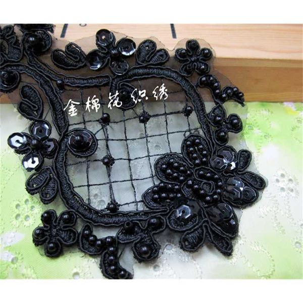 10pcs /lot flower floral venice venise black fashion beaded lace applique sewing trims diy craft tt-4019 
10pcs /lot flower floral venice venise black fashion beaded lace applique sewing trims diy craft tt-4019