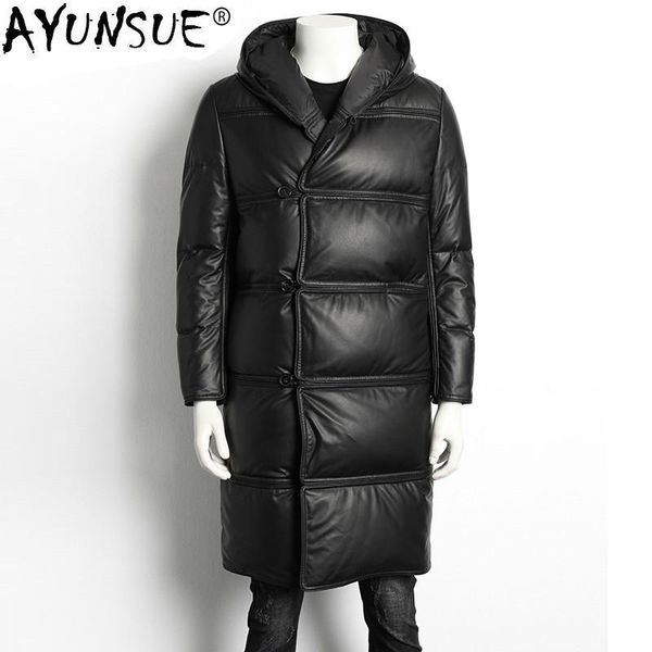 ayunsue men's genuine leather jacket winter long real sheepskin coat down jackets for men hooded luxury coat 2020 8127 kj4030, Black
ayunsue men's genuine leather jacket winter long real sheepskin coat down jackets for men hooded luxury coat 2020 8127 kj4030, Black