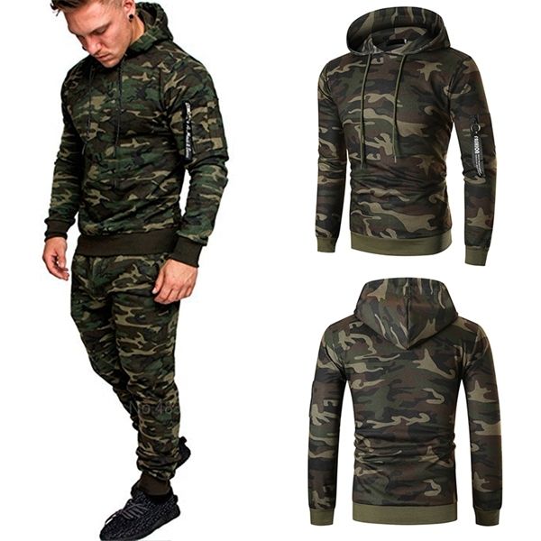 casual joggers mens tracksuits 2 pieces sets autumn hooded+pants camouflage suit gym zipper sportswear sweat suits men's clothes q1217, Black;white
casual joggers mens tracksuits 2 pieces sets autumn hooded+pants camouflage suit gym zipper sportswear sweat suits men's clothes q1217, Black;white