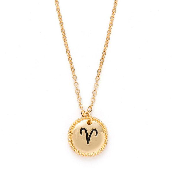 pendant necklaces gold chain round black enamel 12 zodiac signs choker necklace korean fashion constellatio jewelry minimalist accessories, Silver
pendant necklaces gold chain round black enamel 12 zodiac signs choker necklace korean fashion constellatio jewelry minimalist accessories, Silver