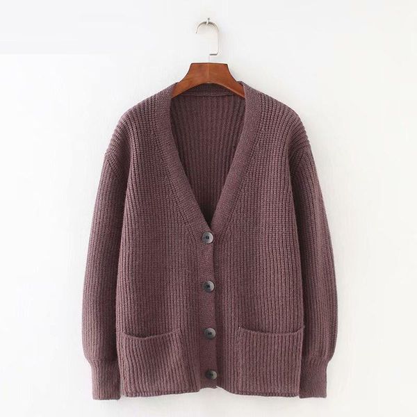 women's knits & tees women cardigans sweater v neck solid loose knitwear single breasted casual knit cardigan outwear winter jacket coa, White
women's knits & tees women cardigans sweater v neck solid loose knitwear single breasted casual knit cardigan outwear winter jacket coa, White
