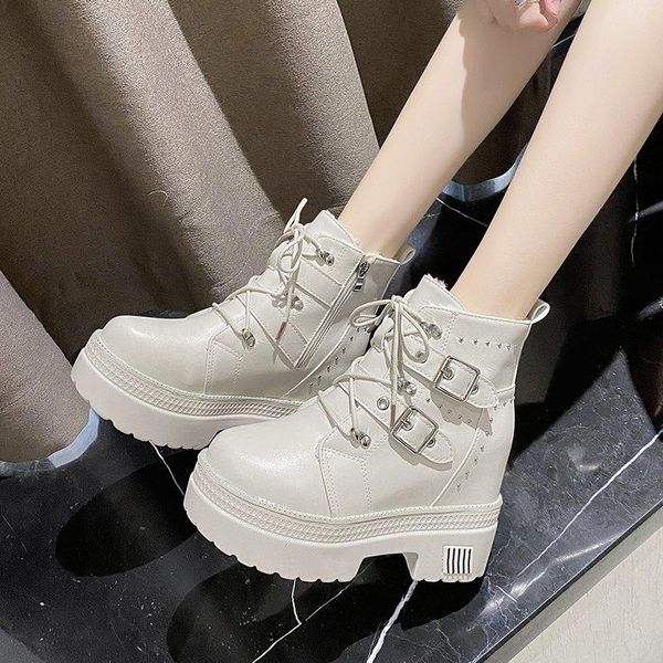 boots platform wedge ankle women shoes rivet chunky short winter metal buckle hidden heel black beige
boots platform wedge ankle women shoes rivet chunky short winter metal buckle hidden heel black beige