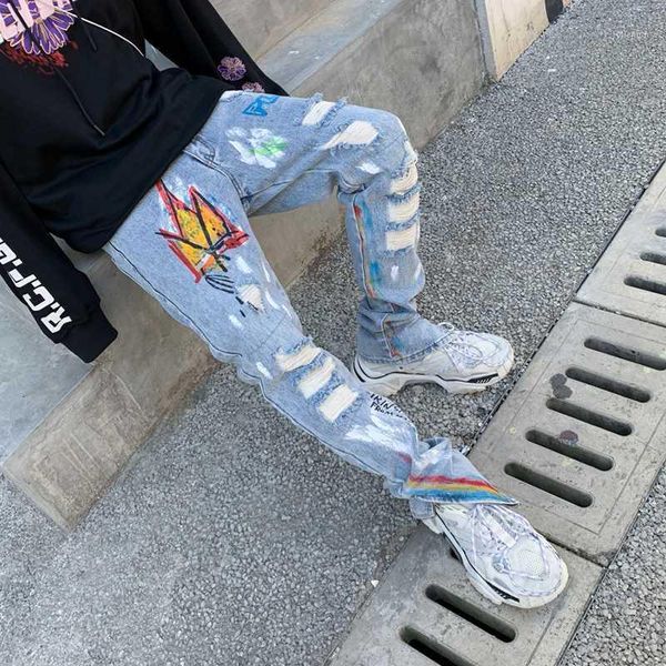 harajuku reflective flame graffiti hole mens jeans pants side zipper hip hop harajuku denim trousers luminous casual pants1, Blue
harajuku reflective flame graffiti hole mens jeans pants side zipper hip hop harajuku denim trousers luminous casual pants1, Blue