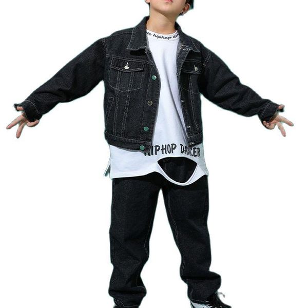 clothing sets children's hip hop costume boys' fashion autumn and winter loose denim wear children hip-hop performance costumes gi, White
clothing sets children's hip hop costume boys' fashion autumn and winter loose denim wear children hip-hop performance costumes gi, White