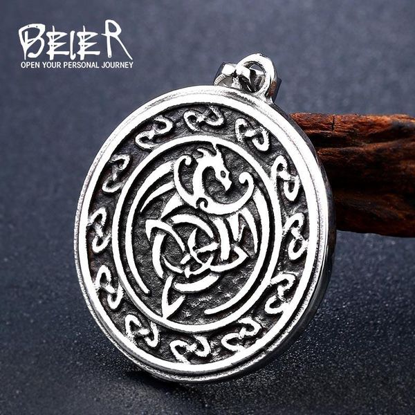 pendant necklaces beier 316l stainless steel nordic vikings triangle fashion runes jewelry dragon & pendants lp295, Silver
pendant necklaces beier 316l stainless steel nordic vikings triangle fashion runes jewelry dragon & pendants lp295, Silver