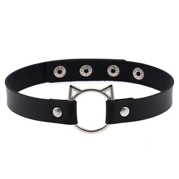 chokers 1pc women choker collar cat head decor adjustable goth punk style fake leather jewelry accessories, Golden;silver
chokers 1pc women choker collar cat head decor adjustable goth punk style fake leather jewelry accessories, Golden;silver