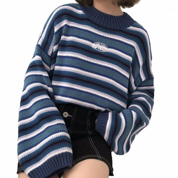 women's sweaters women's kawaii ulzzang loose wild thick striped student sweater lady clothing female korean harajuku pullover for, White;black
women's sweaters women's kawaii ulzzang loose wild thick striped student sweater lady clothing female korean harajuku pullover for, White;black