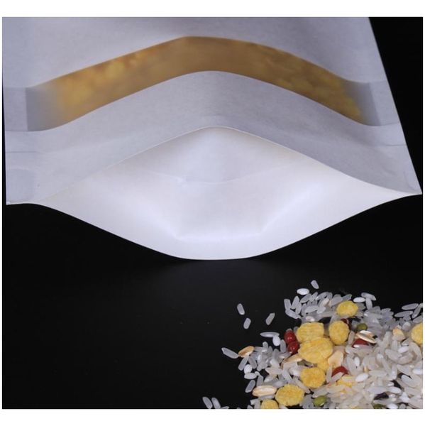 white kraft paper mylar self-styled doypack bags with clear window food tea snack package storage bag stand up packaging zip bh2194 cy
white kraft paper mylar self-styled doypack bags with clear window food tea snack package storage bag stand up packaging zip bh2194 cy