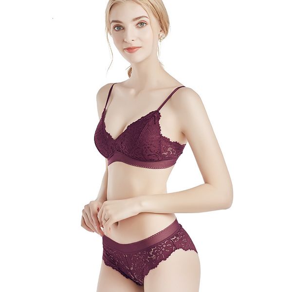 2021 new 5 color women lace underwear seamless triangle cup push up bra set summer breathable adjustable bralette lingerie green, Red;black
2021 new 5 color women lace underwear seamless triangle cup push up bra set summer breathable adjustable bralette lingerie green, Red;black