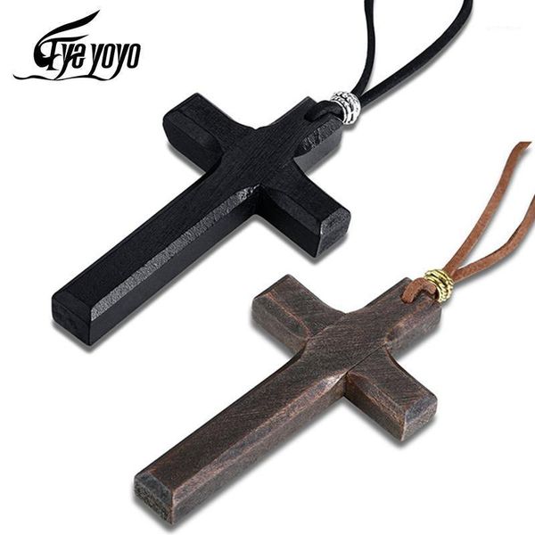 pendant necklaces eyeyoyo vintage handmade wooden cross brown and black christian jesus men's necklace1, Silver
pendant necklaces eyeyoyo vintage handmade wooden cross brown and black christian jesus men's necklace1, Silver
