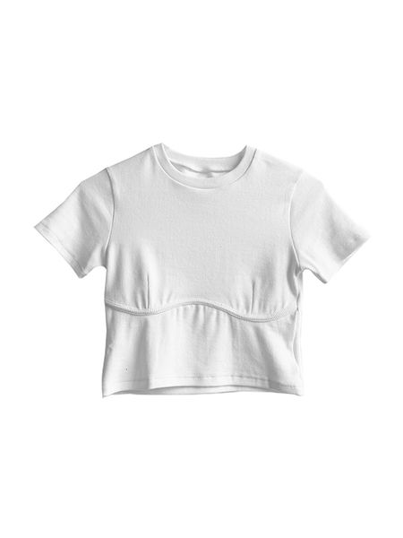 2021 new elastic thread tight cotton 3d chest short t-shirts the-neck casual women all-match black match 2 color vxmi, White
2021 new elastic thread tight cotton 3d chest short t-shirts the-neck casual women all-match black match 2 color vxmi, White