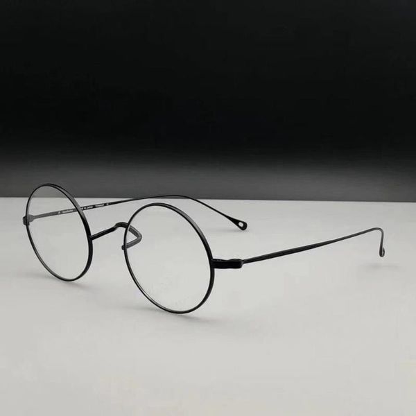 2020 titanium optical frame fashion small round vintage retro luxury designer brand reading glasses for men or women, Black
2020 titanium optical frame fashion small round vintage retro luxury designer brand reading glasses for men or women, Black