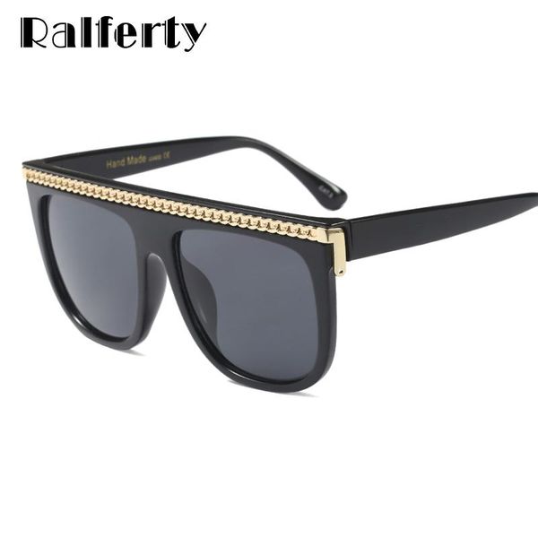 sunglasses ralferty oversized women chain decorated sun glasses for men cool punk eyewear uv400 black shades f97598, White;black
sunglasses ralferty oversized women chain decorated sun glasses for men cool punk eyewear uv400 black shades f97598, White;black