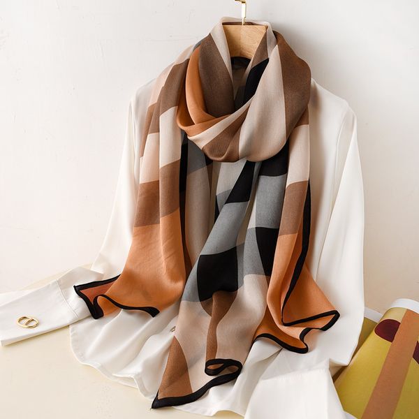vipclassic versatile scarves women spring autumn thin mulberry silk scarf long beige plaid shawl for eldersmvp, Blue;gray
vipclassic versatile scarves women spring autumn thin mulberry silk scarf long beige plaid shawl for eldersmvp, Blue;gray
