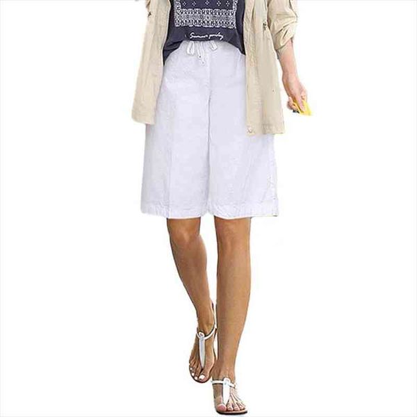 big size bermuda shorts female high waist casual summer cotton lace-up shorts for women knee length streetwear, White;black
big size bermuda shorts female high waist casual summer cotton lace-up shorts for women knee length streetwear, White;black