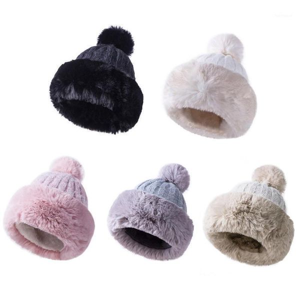 women plush mongolian hat faux fur knitted beanie hat plush casual wool pompom thick mongolian warm fashion winter r9o01, Blue;gray
women plush mongolian hat faux fur knitted beanie hat plush casual wool pompom thick mongolian warm fashion winter r9o01, Blue;gray