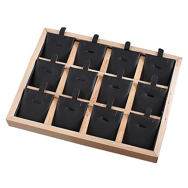 12 grids wooden necklace jewelry display storage tray velvet/pu leather pendant display showcase, Pink;blue
12 grids wooden necklace jewelry display storage tray velvet/pu leather pendant display showcase, Pink;blue