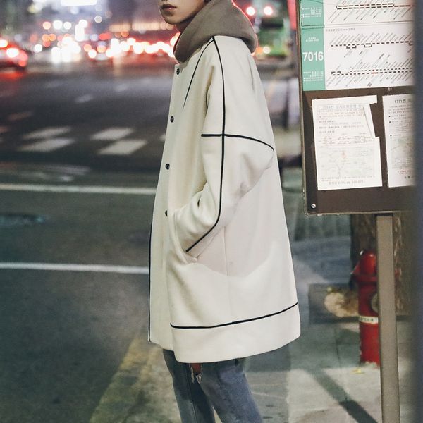 2019 winter thickened suede stand collar windbreaker loose shoulder coat men's medium length, Tan;black
2019 winter thickened suede stand collar windbreaker loose shoulder coat men's medium length, Tan;black