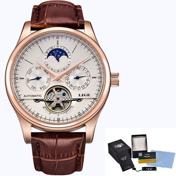 lige brand men watches automatic mechanical watch tourbillon sport clock leather casual business retro wristwatch relojes hombre q1219, Slivery;brown
lige brand men watches automatic mechanical watch tourbillon sport clock leather casual business retro wristwatch relojes hombre q1219, Slivery;brown