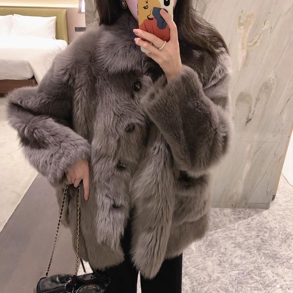 women's fur & faux women 2021 winter elegant furry coat female fluffy warm long sleeve outerwear jacket hairy overcoat outwear b43, Black
women's fur & faux women 2021 winter elegant furry coat female fluffy warm long sleeve outerwear jacket hairy overcoat outwear b43, Black
