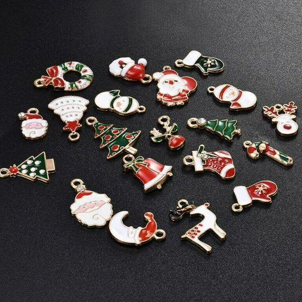 20 Pcs/Set Mixed Metal Enamel Christmas Pendants Ornaments For Bracelet Earrings Jewelry DIY Craft Making Xmas Tree Decoration
20 Pcs/Set Mixed Metal Enamel Christmas Pendants Ornaments For Bracelet Earrings Jewelry DIY Craft Making Xmas Tree Decoration
