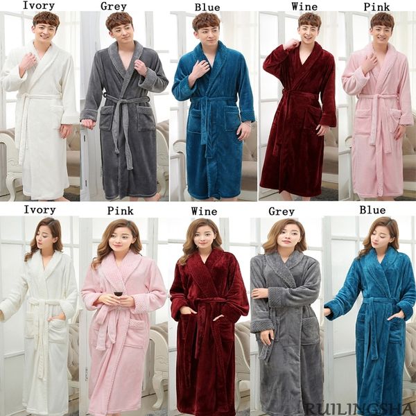 women winter super soft warm plus long bath robe lovers plush kimono bathrobe men dressing gown wedding bridesmaid robes y200429, Black;red
women winter super soft warm plus long bath robe lovers plush kimono bathrobe men dressing gown wedding bridesmaid robes y200429, Black;red