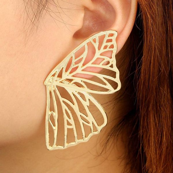 new fashion butterfly earrings exaggerated butterfly alloy metal hollow earrings korean style exquisite earring accessories gift, Golden;silver
new fashion butterfly earrings exaggerated butterfly alloy metal hollow earrings korean style exquisite earring accessories gift, Golden;silver