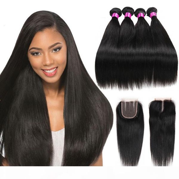 peruvian malaysian mongolian indian brazilian virgin straight hair weaves 3 4 bundles with closure 9a human hair bundle with lace closure, Black
peruvian malaysian mongolian indian brazilian virgin straight hair weaves 3 4 bundles with closure 9a human hair bundle with lace closure, Black