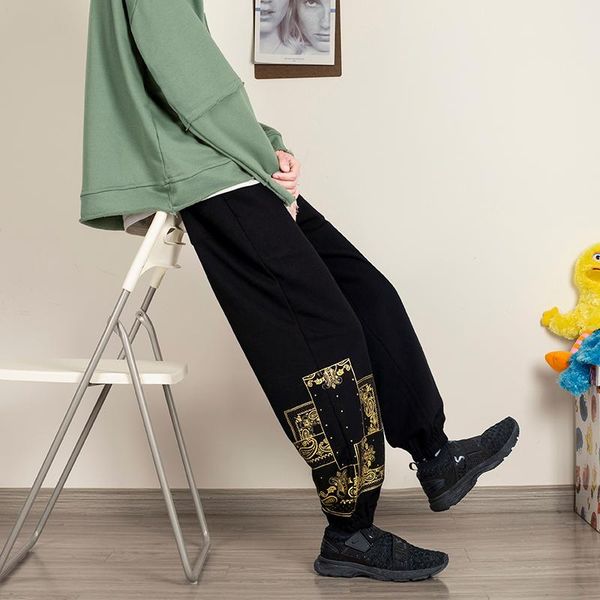 men's pants men jogger 2021 autumn winter casual harajuku sweatpants fashion print trousers hip hop cargo harem, Black
men's pants men jogger 2021 autumn winter casual harajuku sweatpants fashion print trousers hip hop cargo harem, Black