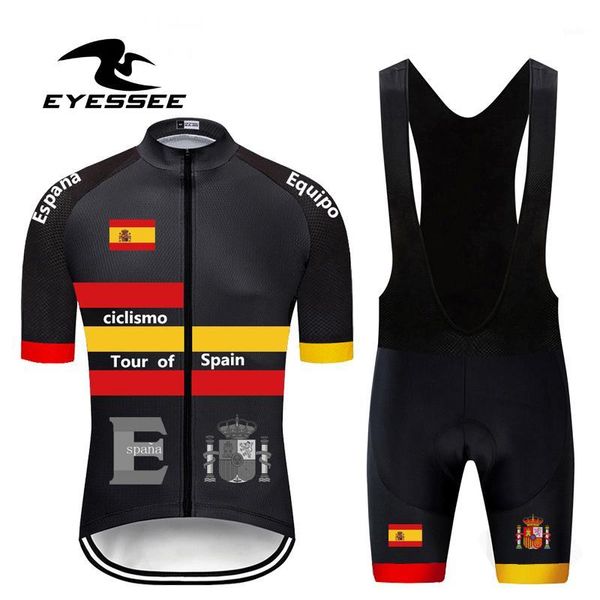 eyessee 2020 ropa ciclismo hombre breathable tour of spain cycling jersey set summer cycling clothing men's1, Black;blue
eyessee 2020 ropa ciclismo hombre breathable tour of spain cycling jersey set summer cycling clothing men's1, Black;blue