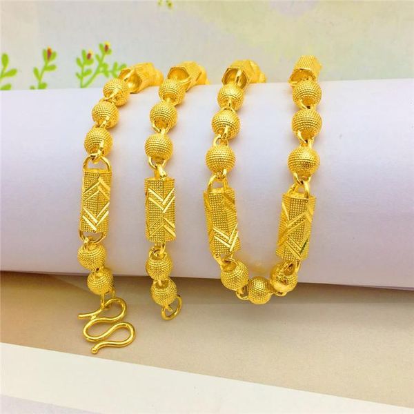 fashion luxury chains necklace hexagon shape bead necklace for men's ornament chain 14k yellow gold jewelry no fade, Silver
fashion luxury chains necklace hexagon shape bead necklace for men's ornament chain 14k yellow gold jewelry no fade, Silver