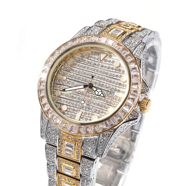 bling cz ice out hip hop watch diamond watch men silver steel mens quartz watches for men hip hop punk jewelry gift, Slivery;brown
bling cz ice out hip hop watch diamond watch men silver steel mens quartz watches for men hip hop punk jewelry gift, Slivery;brown