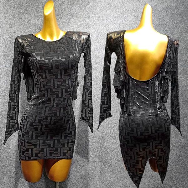 latin dance dress women new black long sleeve dress autumn costume flamengo rumba salsa samba competition dance vdb1038, Black;red
latin dance dress women new black long sleeve dress autumn costume flamengo rumba salsa samba competition dance vdb1038, Black;red
