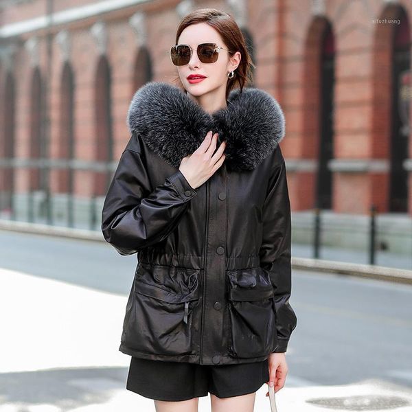 real leather jacket women sheepskin coat female winter down jackets hooded parkas woman fur collar 2020 veste femme pph25761, Black
real leather jacket women sheepskin coat female winter down jackets hooded parkas woman fur collar 2020 veste femme pph25761, Black