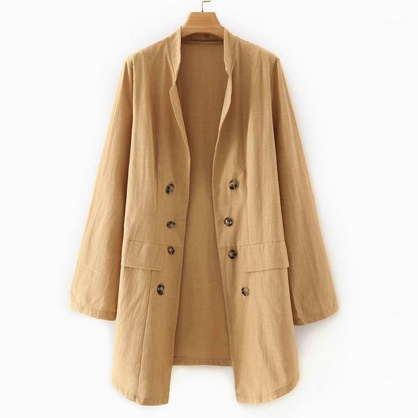 light women trench autumn 2020 new fashion full sleeve double breasted coat female casual outwear1, Tan;black
light women trench autumn 2020 new fashion full sleeve double breasted coat female casual outwear1, Tan;black