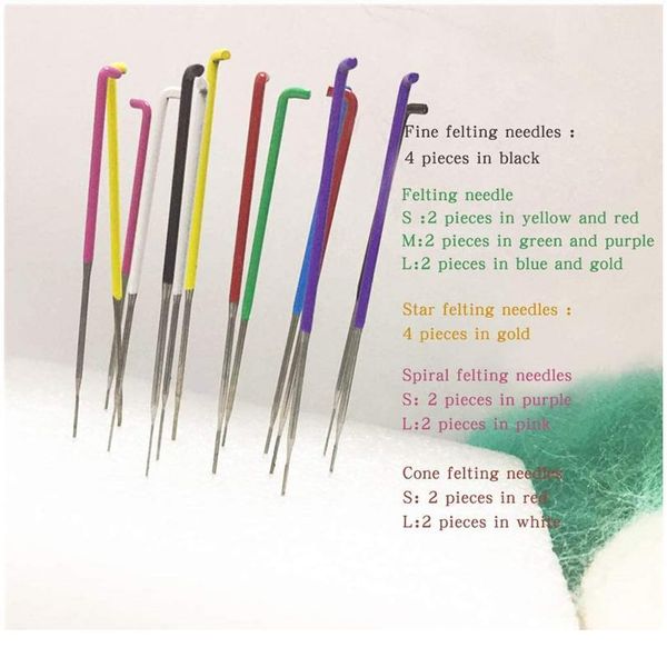 miusie 4 sizes wool felting pocked needles tool kits wool pin needle felting starter diy craft needle felting jllppd, Silver
miusie 4 sizes wool felting pocked needles tool kits wool pin needle felting starter diy craft needle felting jllppd, Silver