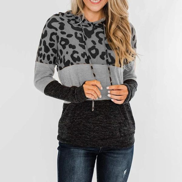 women's hoodies & sweatshirts winter clothes womens leopard print long sleeve women color block tunic sudadera mujer, Black
women's hoodies & sweatshirts winter clothes womens leopard print long sleeve women color block tunic sudadera mujer, Black