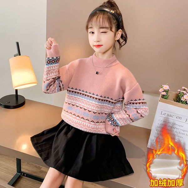 clothing girls' autumn winter 2020 new zhongda korean version plush thickened pullover children's sweater, Blue
clothing girls' autumn winter 2020 new zhongda korean version plush thickened pullover children's sweater, Blue